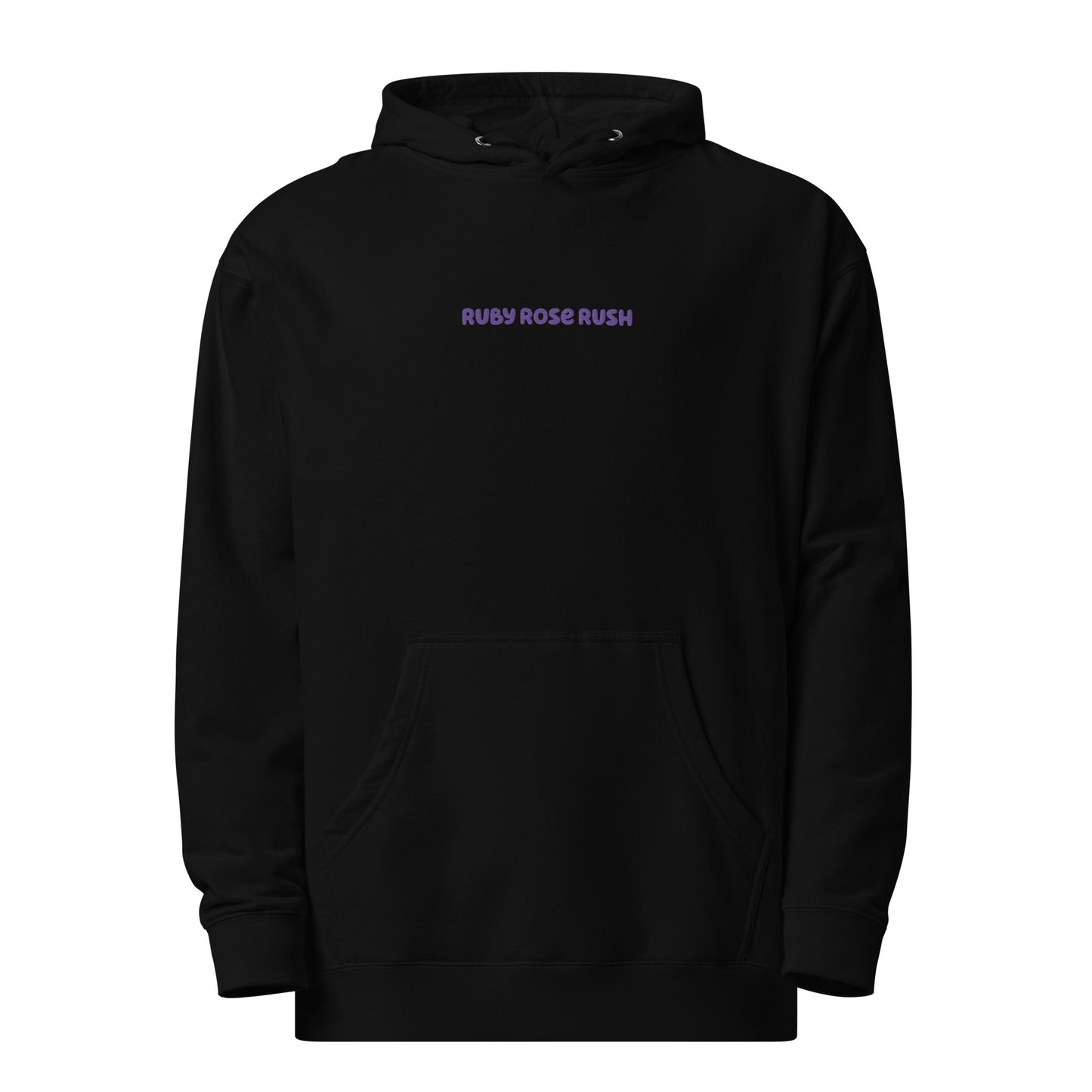 Petals of Resilience Oversized Hoodie in Black