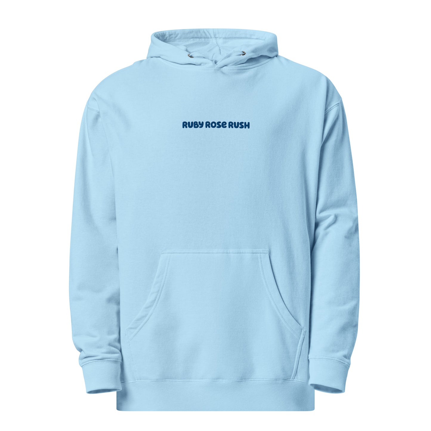 Sunset Meltdown Oversized Hoodie in Aqua Blue