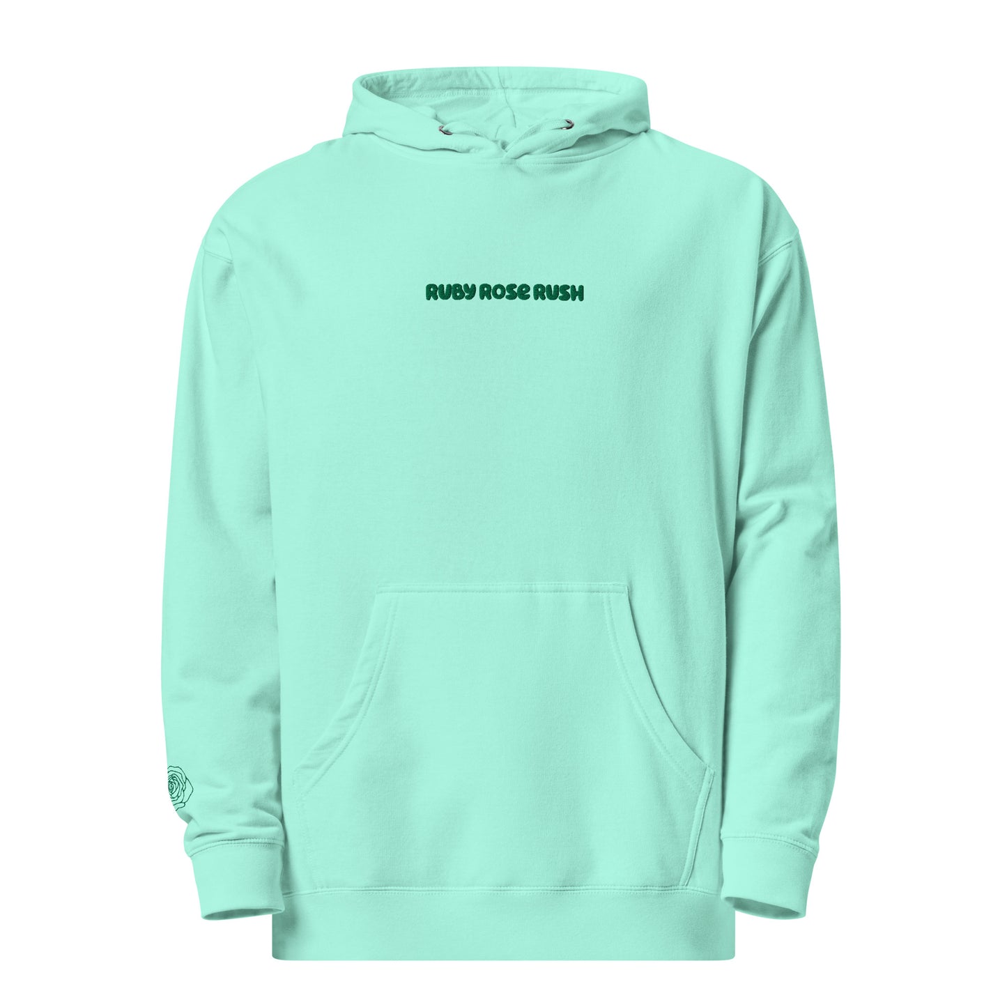 Grow Through What You Go Through Oversized Hoodie in Mint