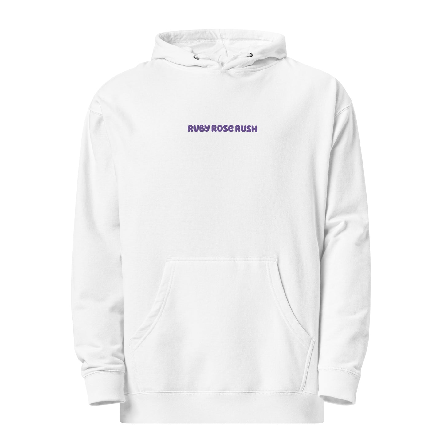 Petals of Resilience Oversized Hoodie in White