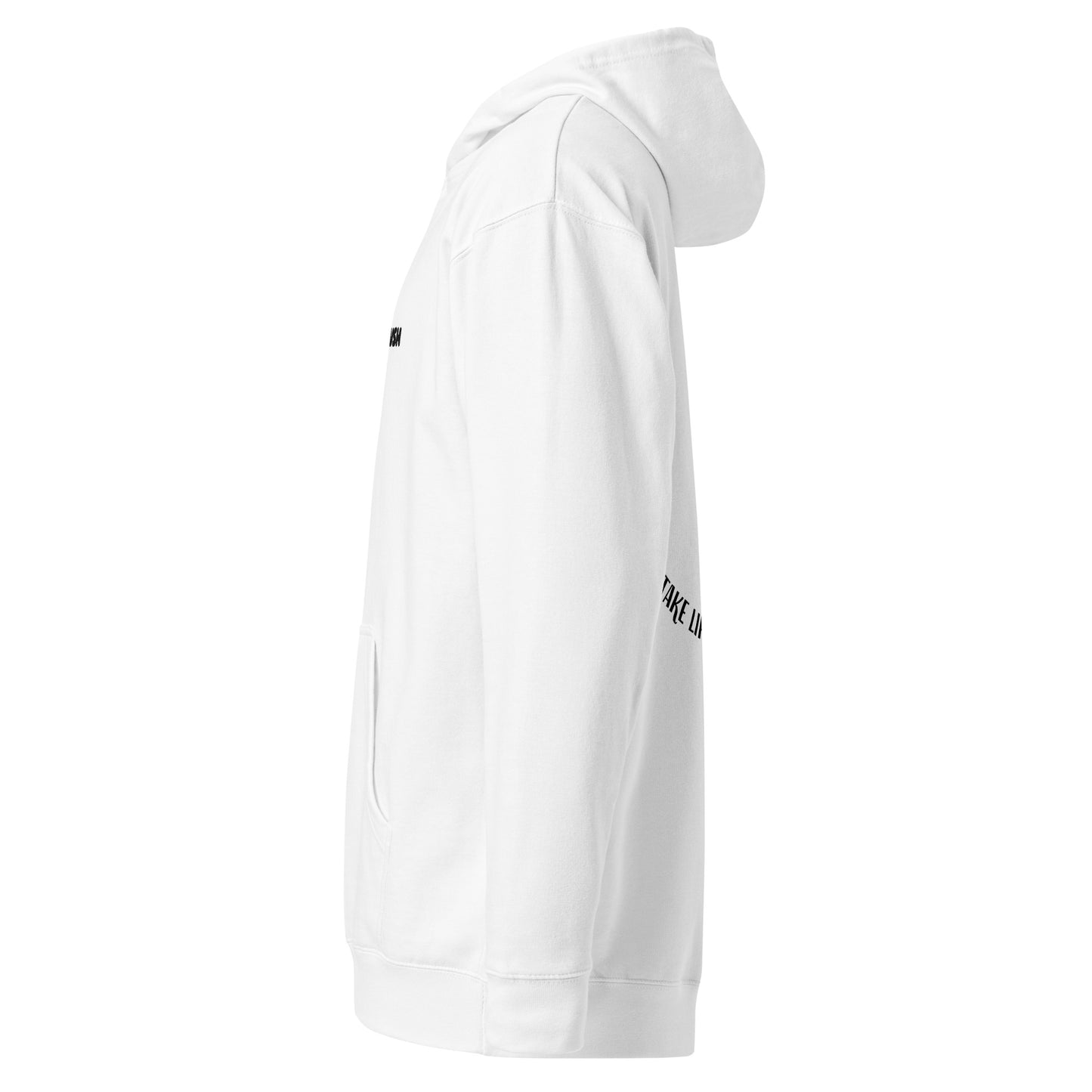 Take Life One Rose at a Time Oversized Hoodie in White